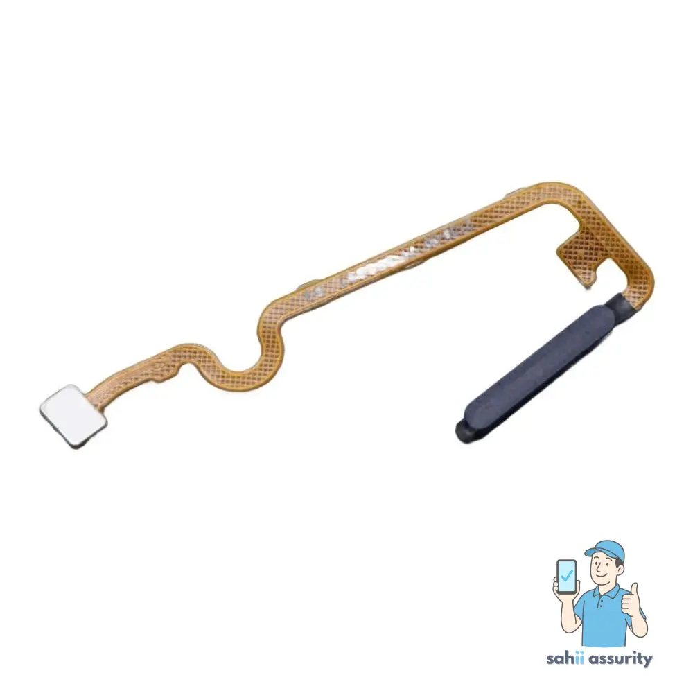 Fingerprint Sensor with Flex Cable for Tecno Pova 3 Black